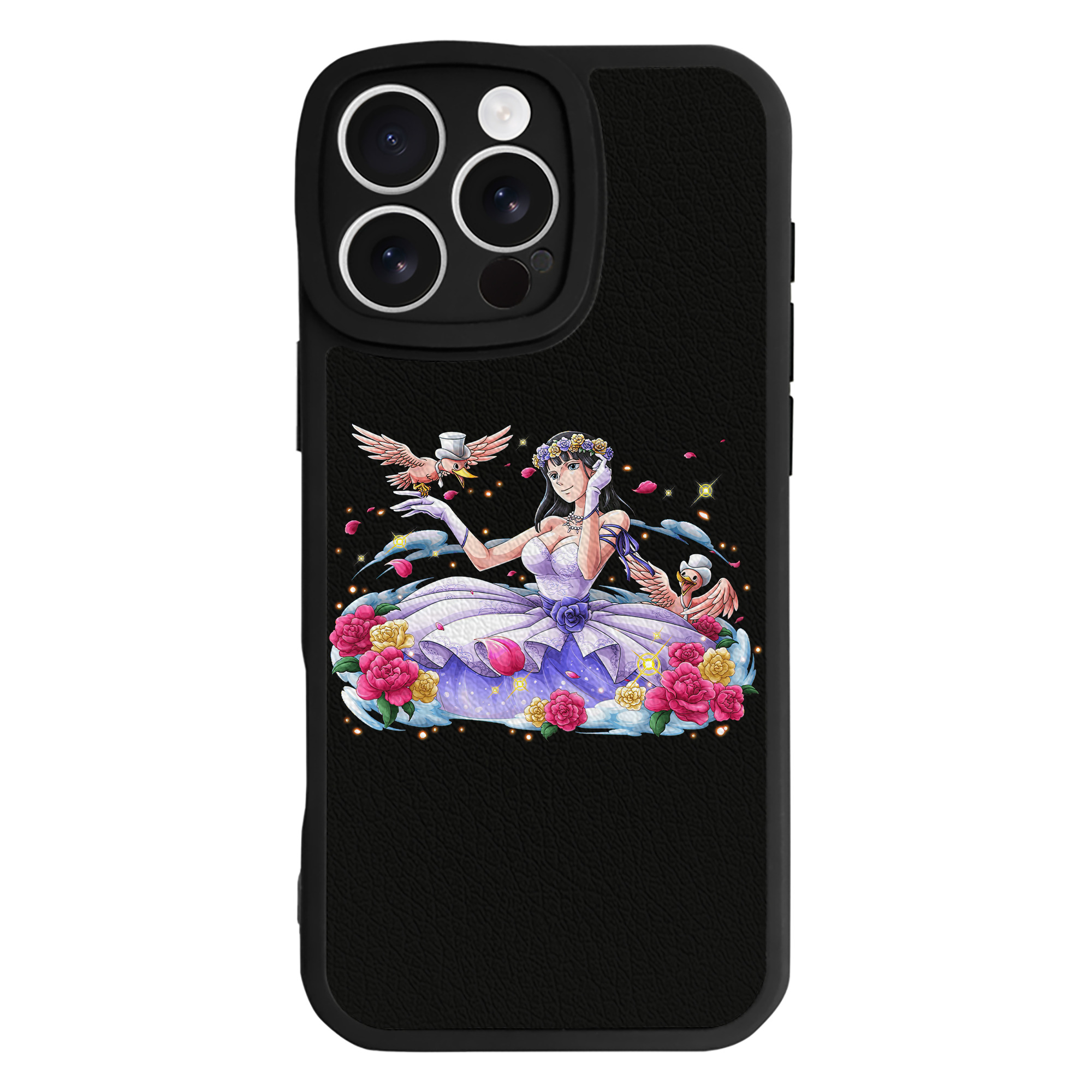 （画像用） ワンピース ニコ・ロビン ONE PIECE Nico Robin 【iPhone 16シリーズ対応】シリコンスマホケース（レザー調） 材質：シリコン